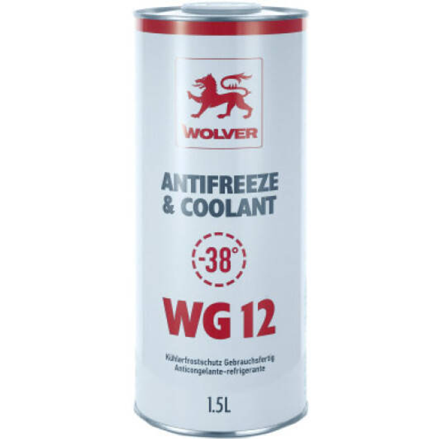 Антифриз концентрат Wolver COOLANT CONCENRATE G12 1,5 кг Красный