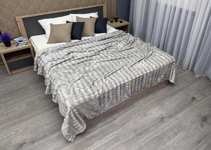 Покривало на ліжко Soft Night 200х230 см Світло-сірий (87-138) - фото 1 Покривало на ліжко Soft Night 200х230 см Світло-сірий (87-138) - фото 1