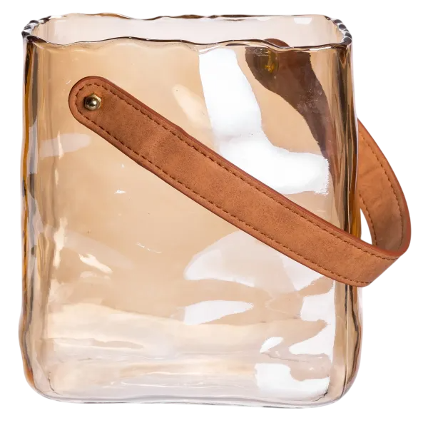 Ваза для цветов и декора Сумочка 2 л Карамель