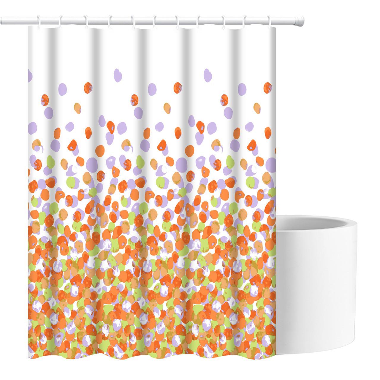 Шторка для ванної кімнати Bathlux водонепроникна з кільцями 180x180 см (1858837656) - фото 4 Шторка для ванної кімнати Bathlux водонепроникна з кільцями 180x180 см (1858837656) - фото 4