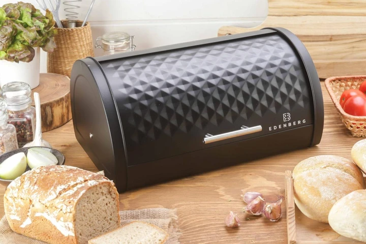Хлебница Edenberg из нержавеющей стали 35х26,5х23,5 см (EB-133) Хлебница Edenberg из нержавеющей стали 35х26,5х23,5 см (EB-133)