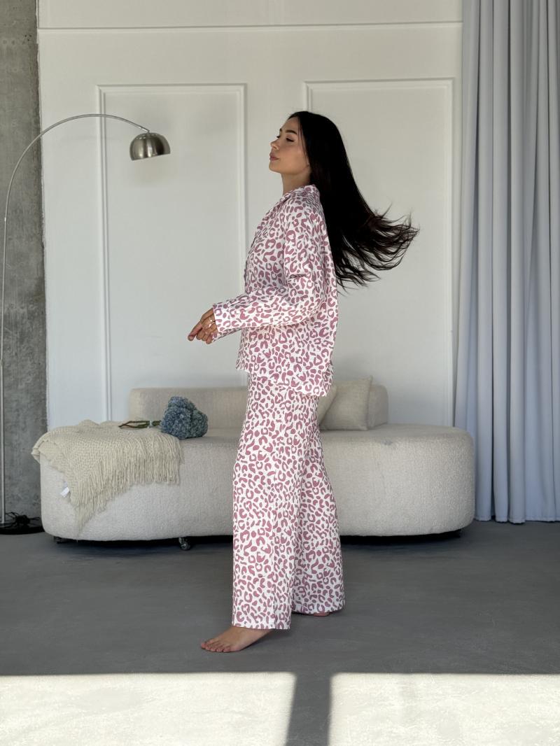 Піжама жіноча з мусліну Leo S Білий (MR26197770) - фото 4 Піжама жіноча з мусліну Leo S Білий (MR26197770) - фото 4