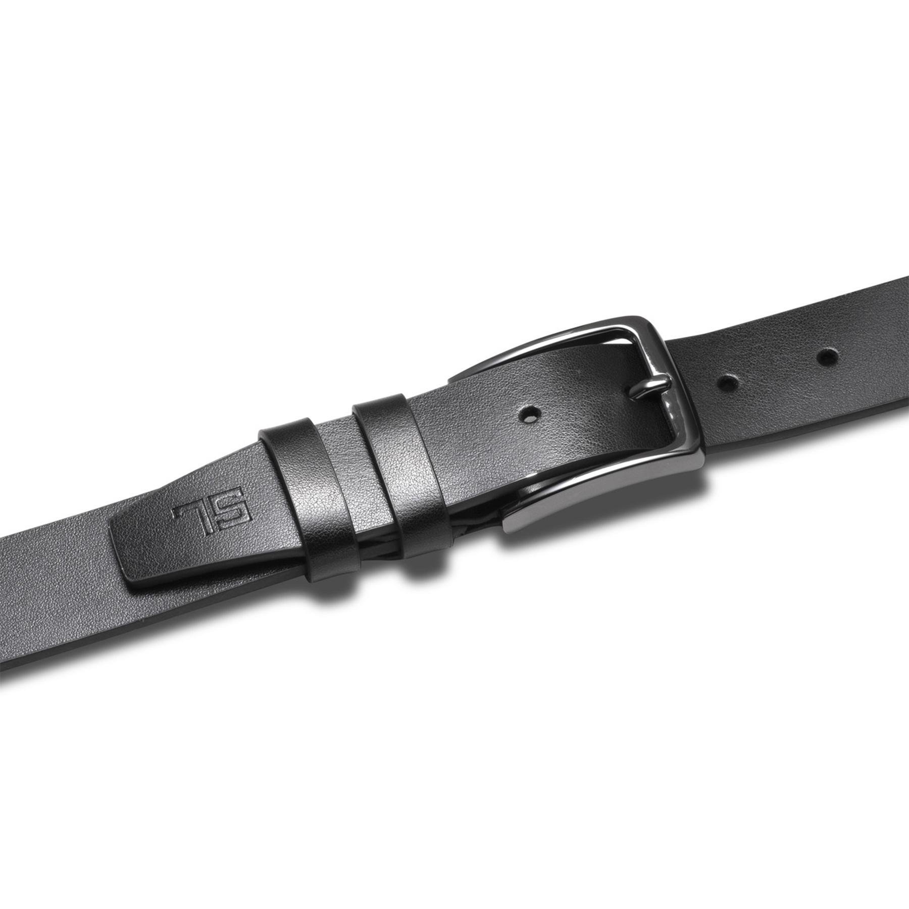 Ремень мужской кожаный SEMI LINE Black (P8230-0 M) - фото 2 Ремень мужской кожаный SEMI LINE Black (P8230-0 M) - фото 2