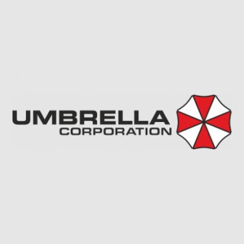 Стикер Umbrella Corporation 35x8,8 см Черный/Красно-белый (21562347)