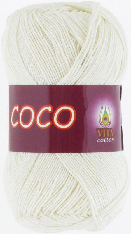 Пряжа Vita Cotton Coco 3853 молоко (3364)