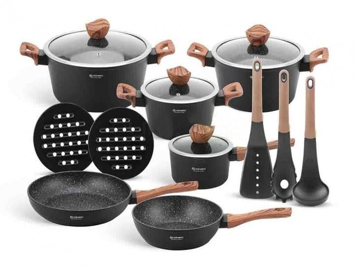 Набор посуды Edenberg EB-5616 Maple Line 11 пр. Ebony (9433856)