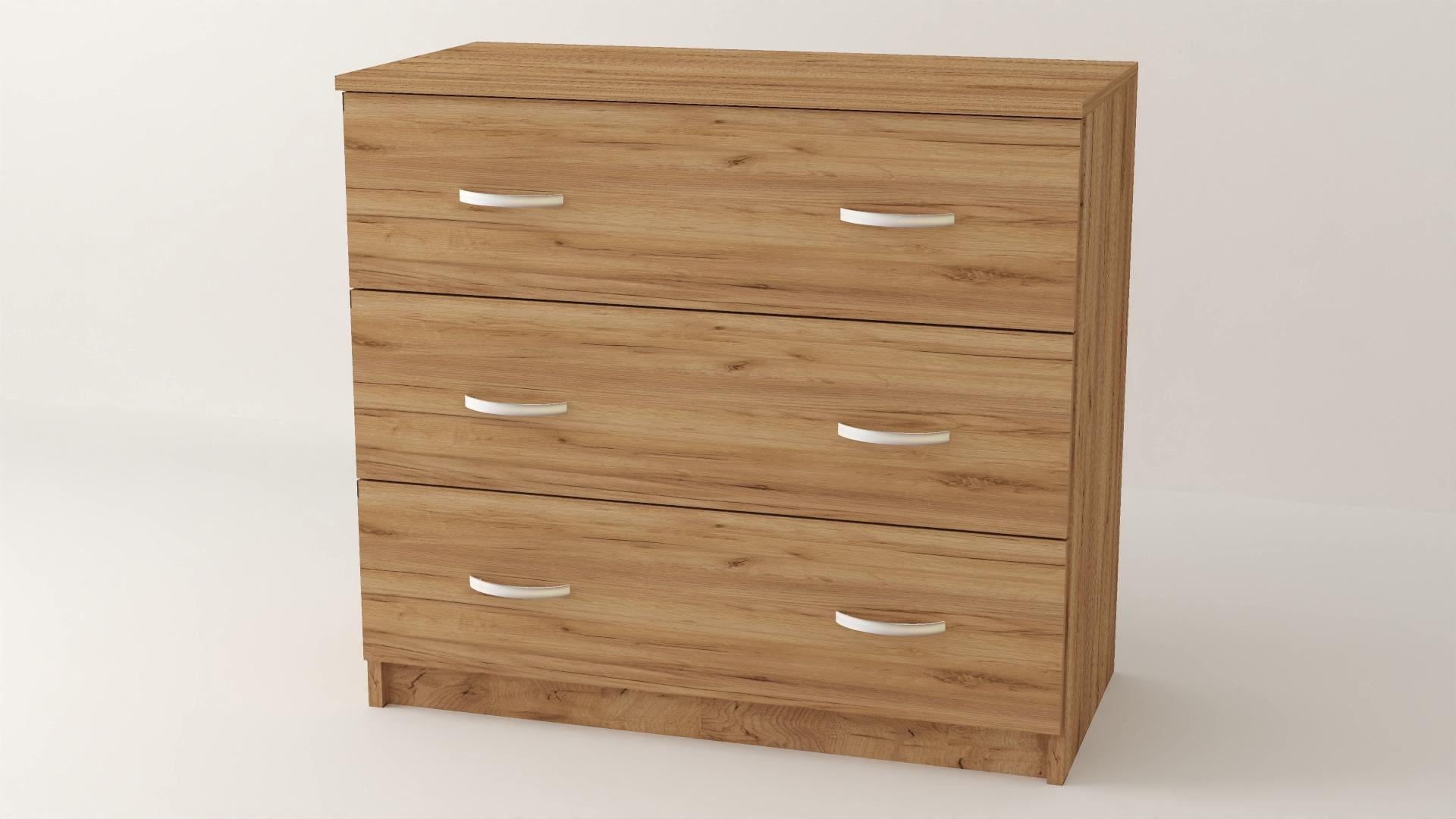 Комод Алекса ВК-6 104х38х72 см Дуб крафт золотой