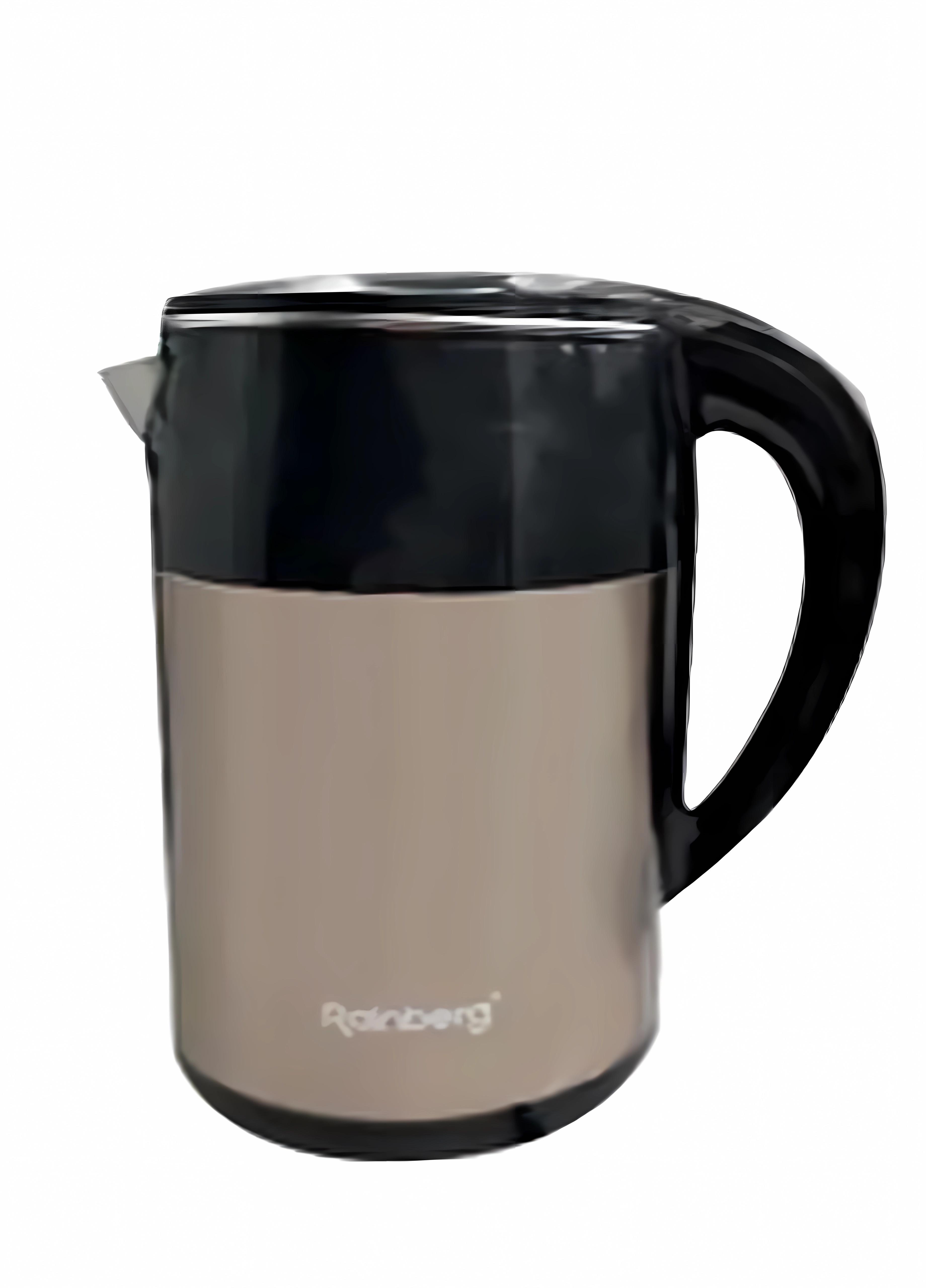 Чайник электрический Rainberg RB-2246 из нержавеющей стали 2000 Вт 2 л Черный (74466U)