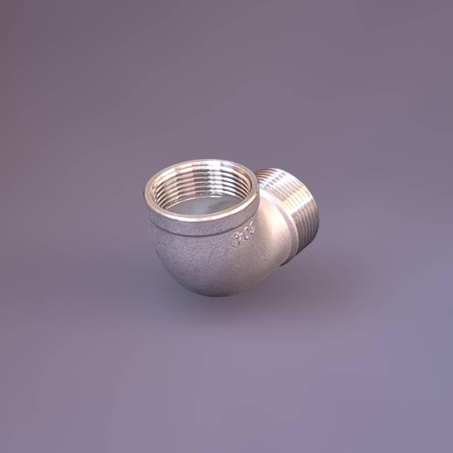 Відвід різьбовий DN32 ВР/ЗР BSPP н/ж сталь AISI304 90° Class 150 ISO 4144 1-1/4" (29202969) - фото 5 Відвід різьбовий DN32 ВР/ЗР BSPP н/ж сталь AISI304 90° Class 150 ISO 4144 1-1/4" (29202969) - фото 5