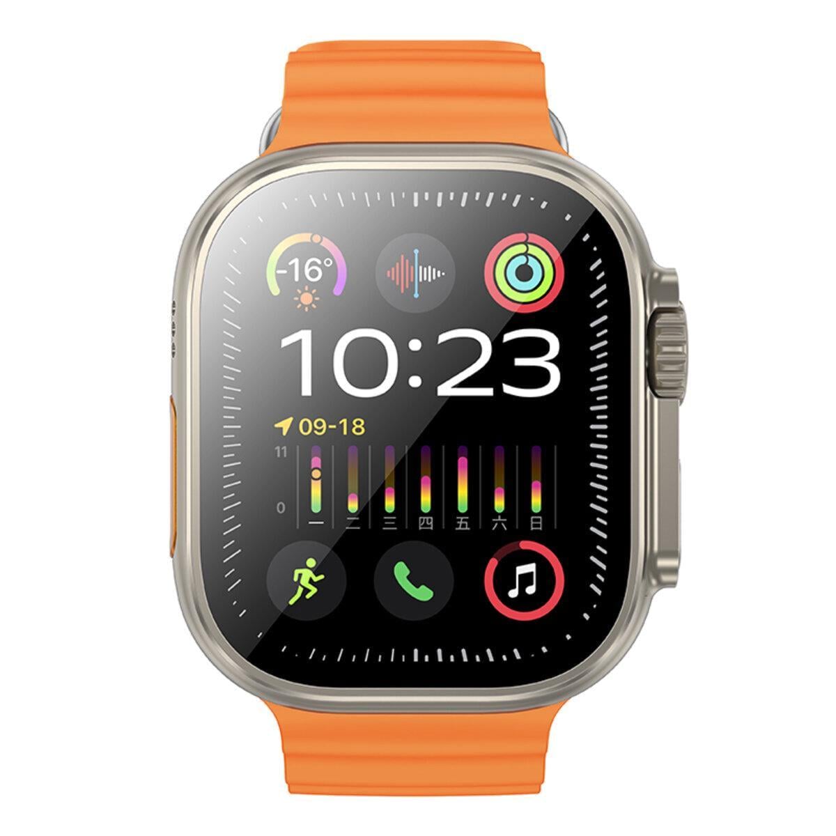 Смарт-часы Borofone BD10 Ultra Smart Sports Watch Call Version 2.01" BT5.3 300 mAh Titanium Gold (6941991117879)