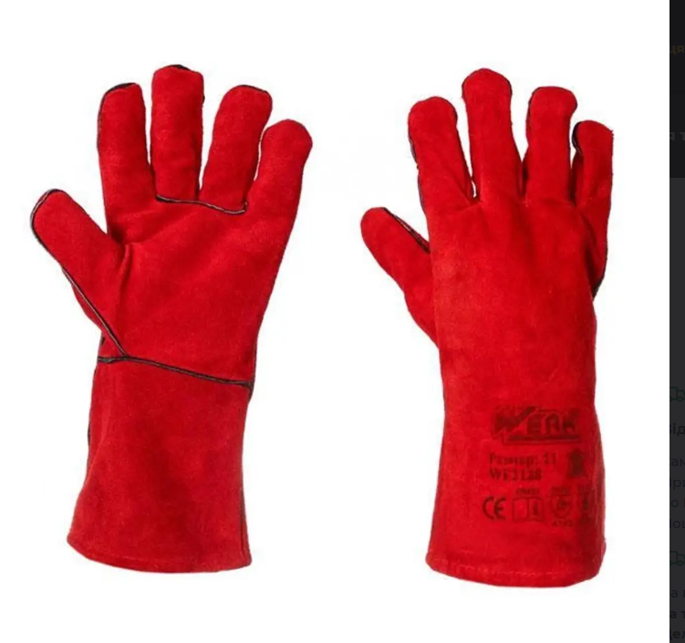 Рукавиці робочі Werk замшеві манжет крага р. 14 Червоний (WE2128) Рукавиці робочі Werk замшеві манжет крага р. 14 Червоний (WE2128)