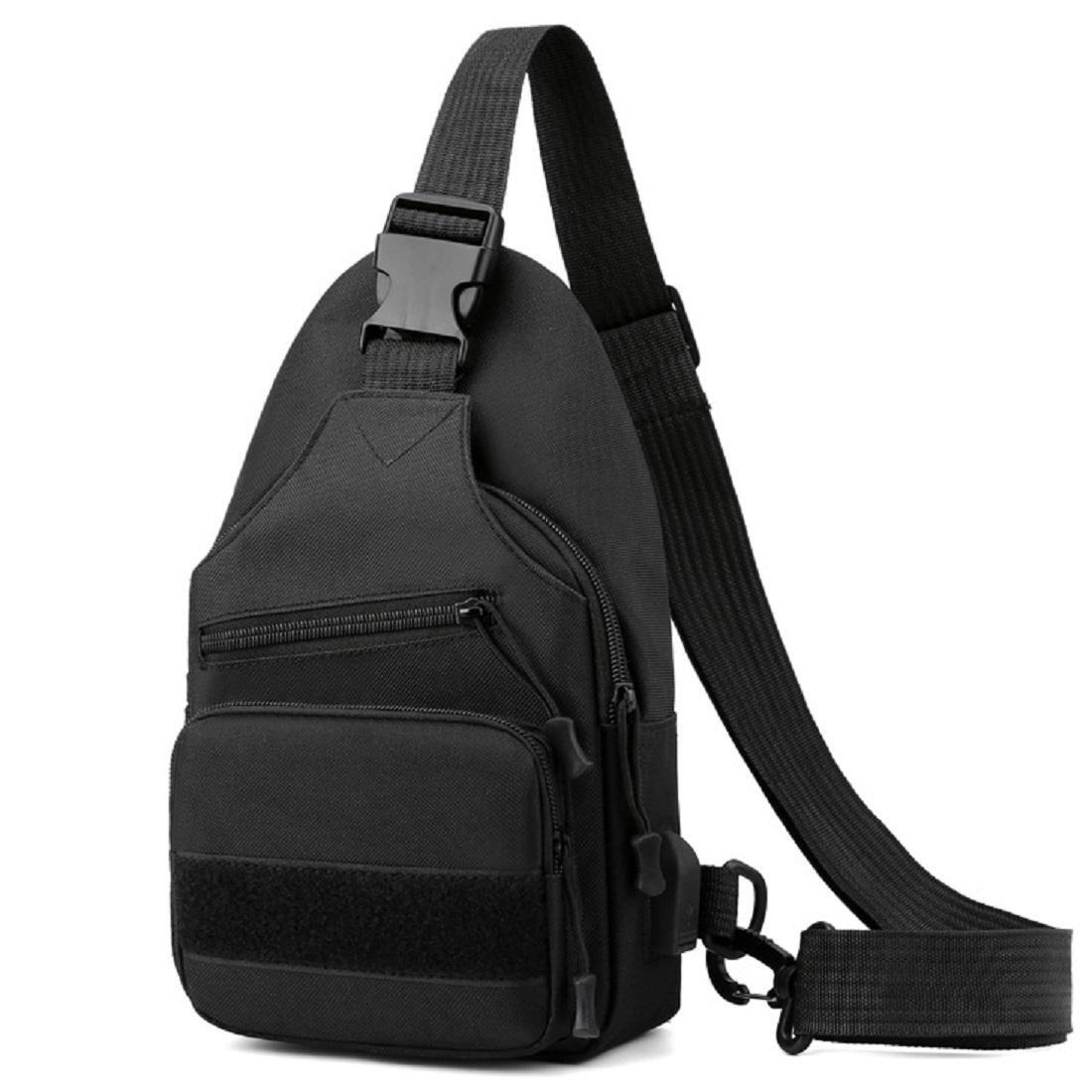 Мужская сумка через плечо Royal Bag AT06-T-0708A Черный (6033)