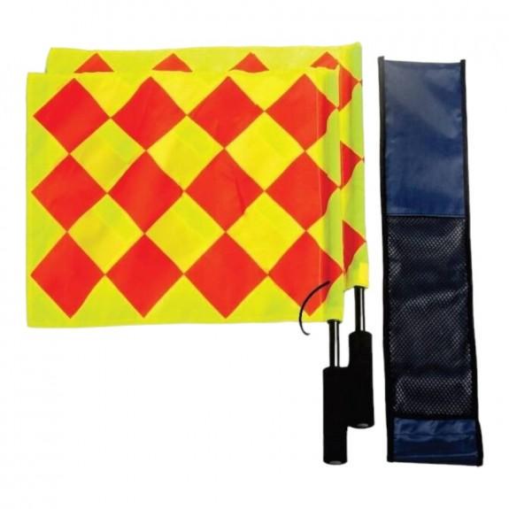 Набор флажков линейного арбитра Meta Linesman Flag official Swivel-Diamond OFSM Желтый/Оранжевый (1900001150)