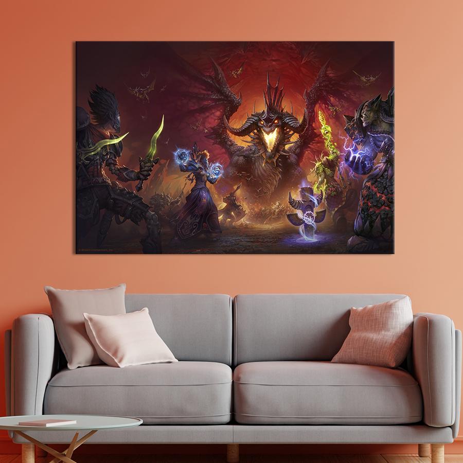 Настенный декор картина на холсте для интерьера Ониксия 120x80 см (655-1)