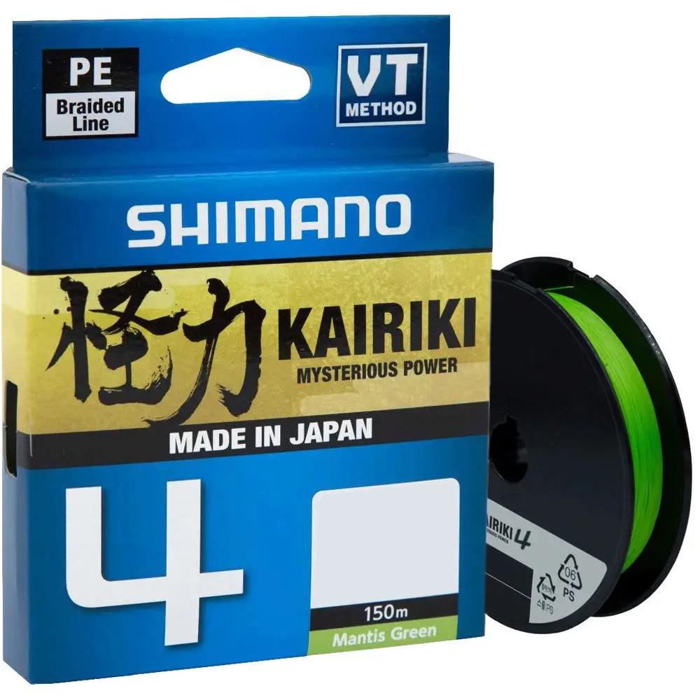 Шнур Shimano Kairiki 4 PE 0,23 мм 18,6 кг 150 м Mantis green (2385665085)