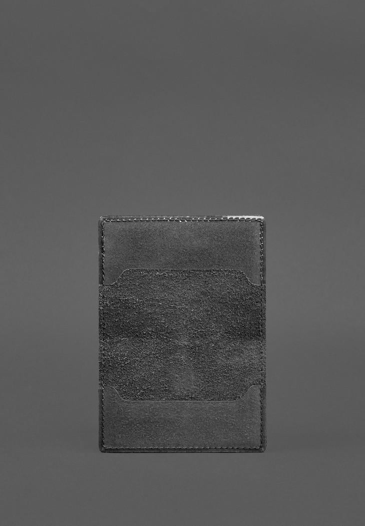 Обкладинка шкіряна для пенсійного посвідчення Чорний (A-028681) - фото 2 Обкладинка шкіряна для пенсійного посвідчення Чорний (A-028681) - фото 2