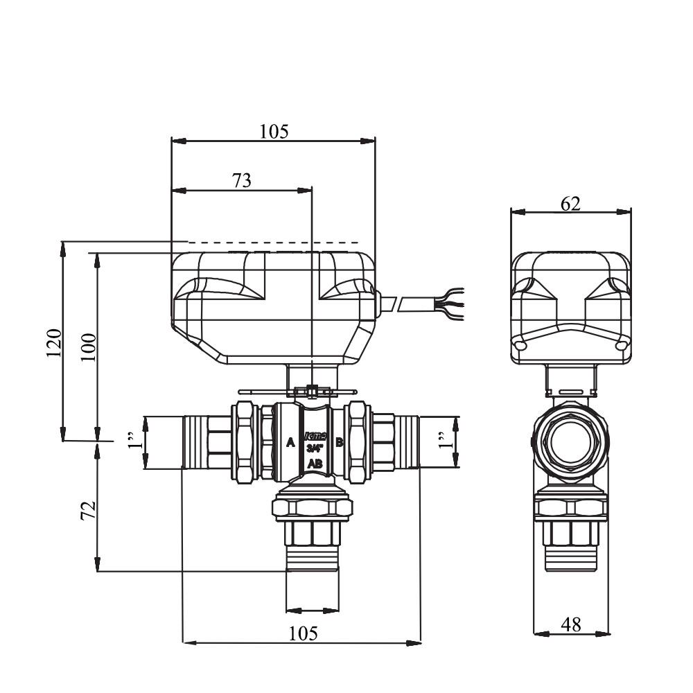 Кран кульовий зонний ICMA №343 1" (FRRS00021677) - фото 2