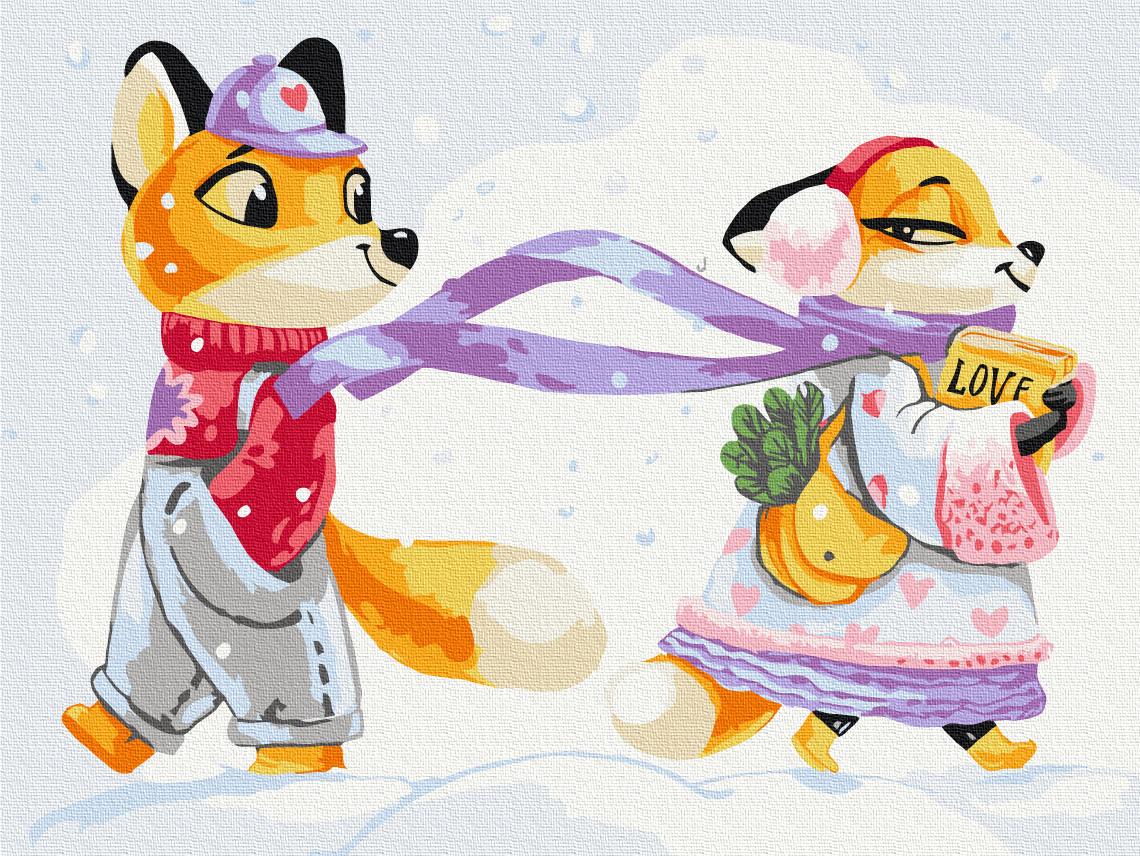 Картина по номерам Brushme Рыженькая Любовь 30x40 см (KBS0137)