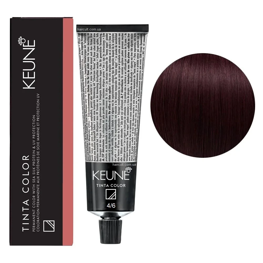 Краска для волос стойкая Keune Tinta Color 4.6 Medium Red Brown 60 мл