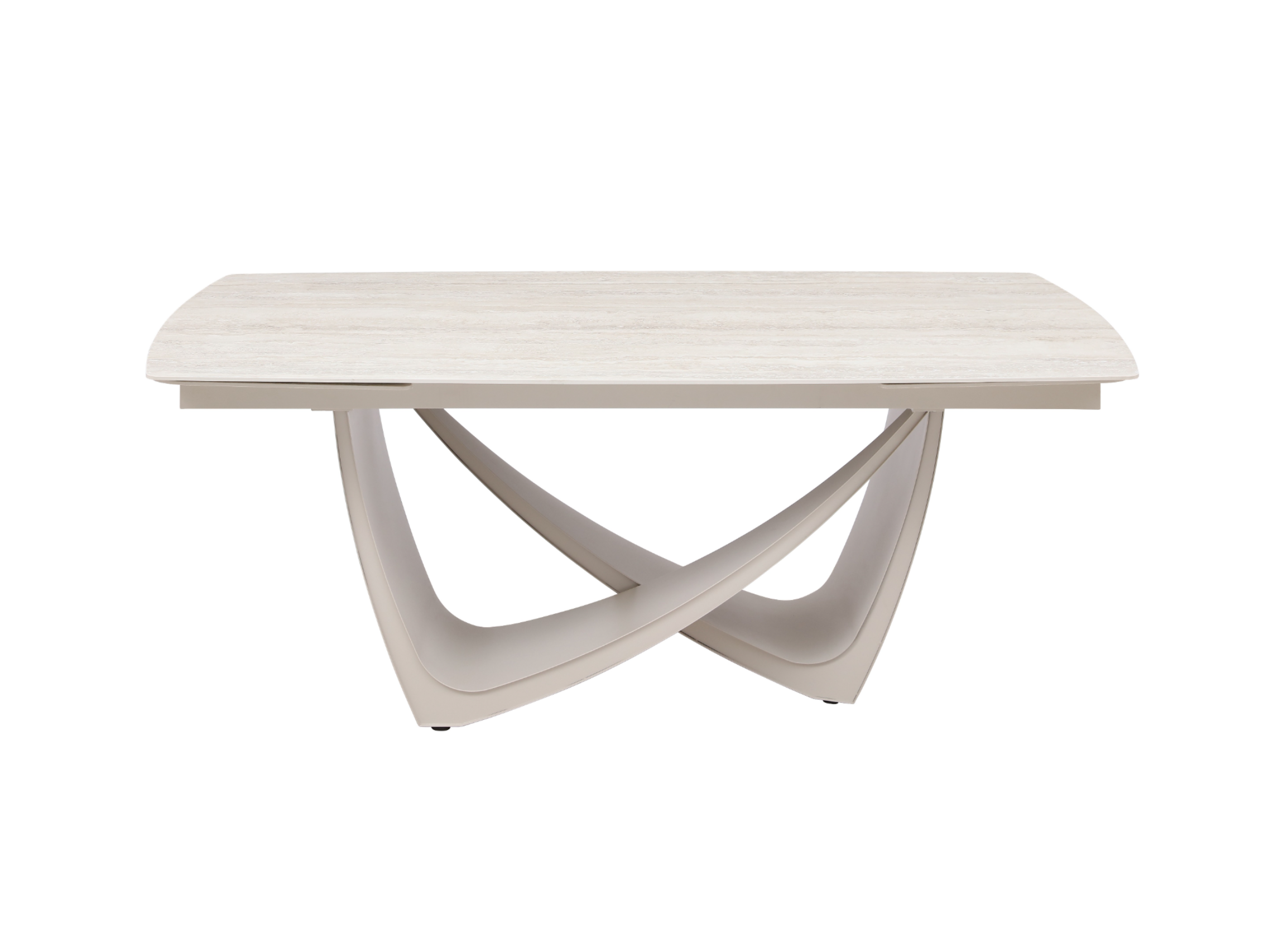 Стол обеденный раздвижной Vetro Mebel Беатриче 2000-3000x1000x760 мм Грей травентин/Бежевый (TМL-994) - фото 2 Стол обеденный раздвижной Vetro Mebel Беатриче 2000-3000x1000x760 мм Грей травентин/Бежевый (TМL-994) - фото 2