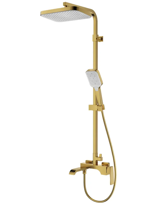 Душова колона із змішувачем KOER KB-56037-12 3 функції Золото матове (KR6003)