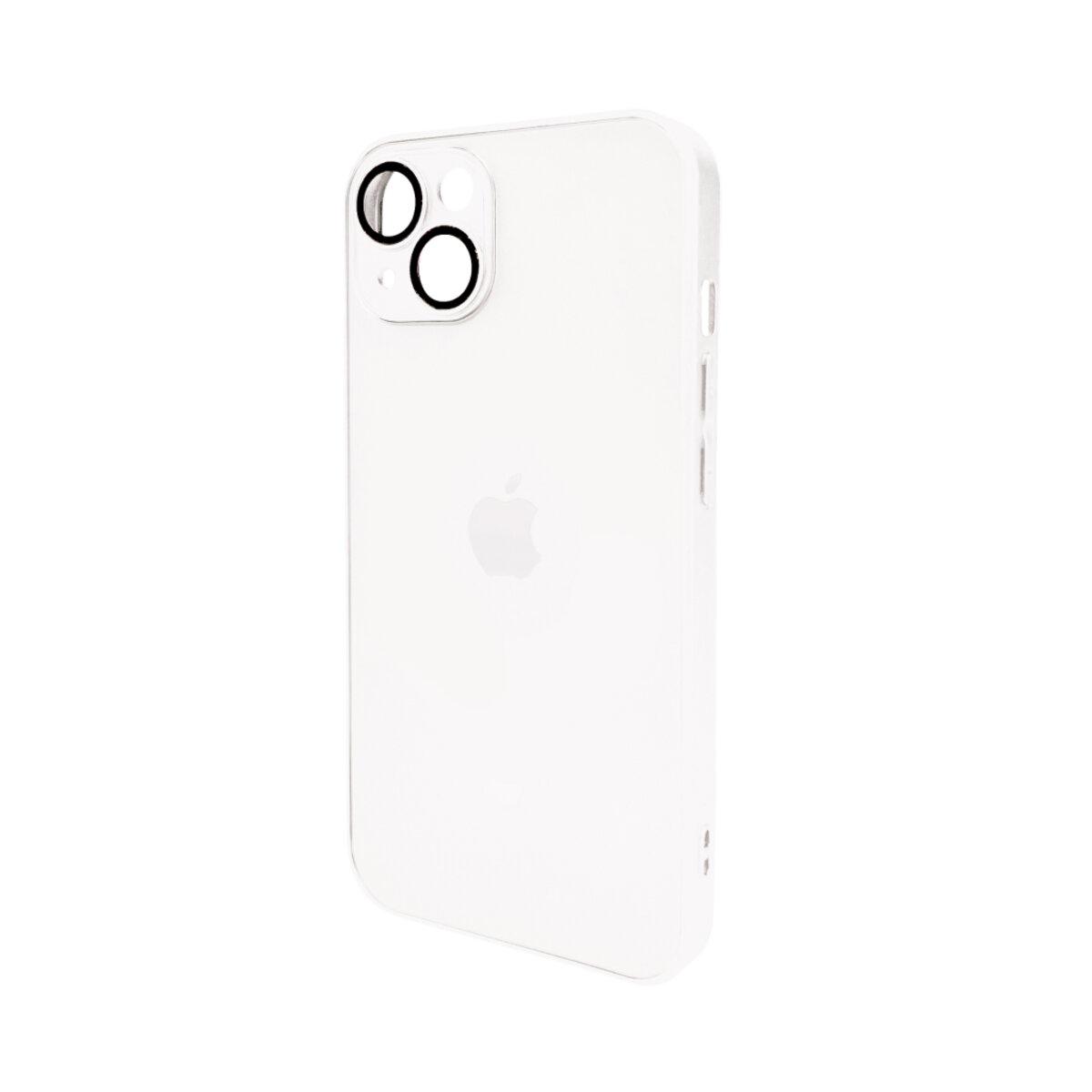 Противоударный чехол для Apple iPhone 12 AG Glass Matt Frame Color / Pearly White