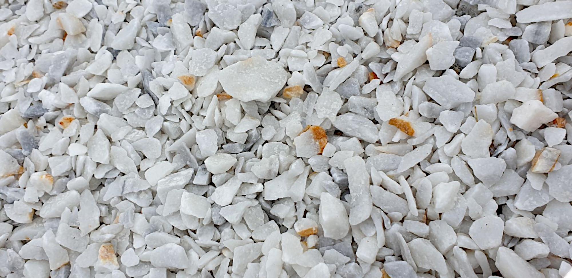 Крошка мраморная STONELAK COLD MARBLE для пометников и ландшафта 8-16 см 20 кг холодный Белый