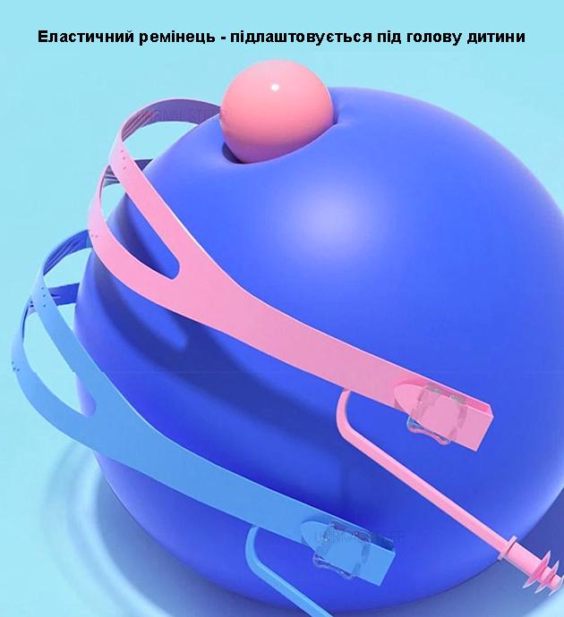 Очки детские и шапочка для плавания с берушами в бассейн и на море Розовый/Фиолетовый - фото 6