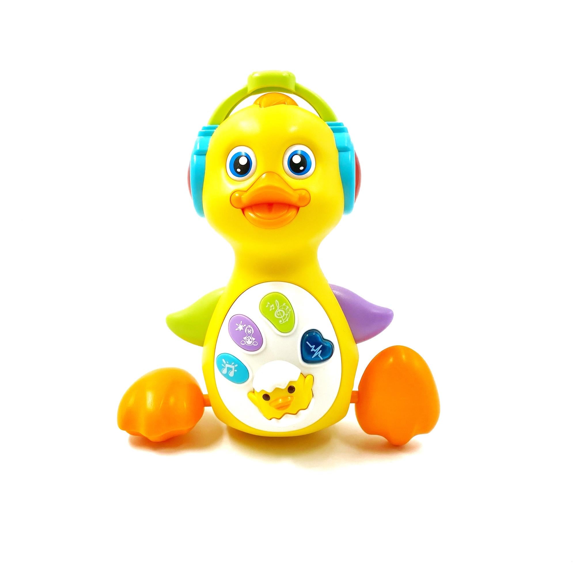Утёнок интерактивный MLX Toys 18 cм с подсветкой и озвучкой Разноцветный