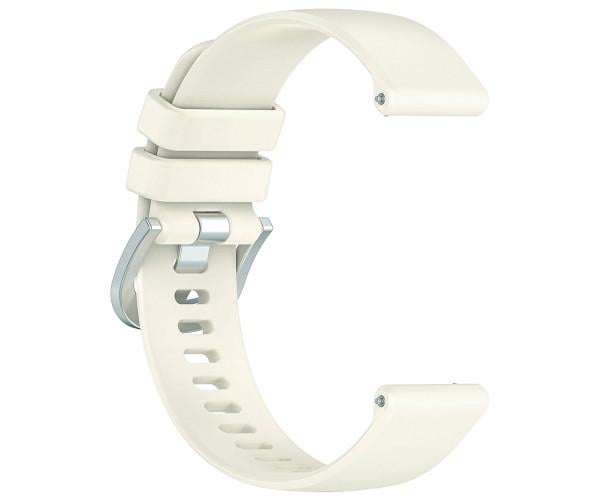 Ремешок Silicone для смарт-часов Haylou Iron N1 LS24 22 мм Кремовый