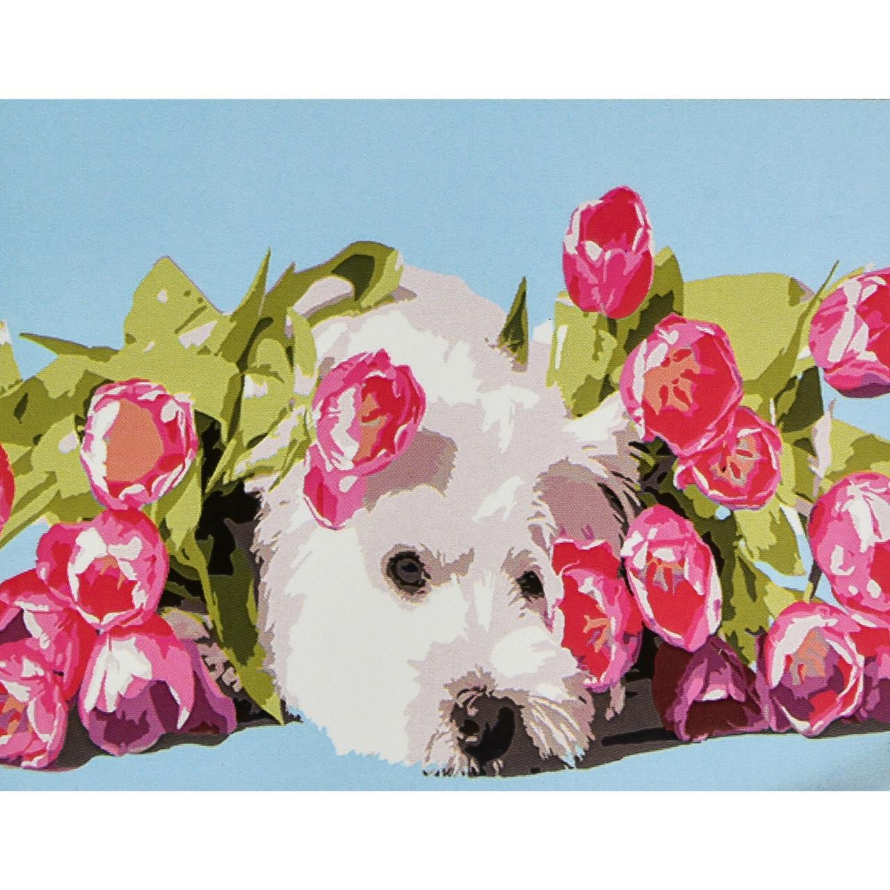 Картина за номерами Strateg Преміум Трояндове щастя 30х40 см (SS1155)