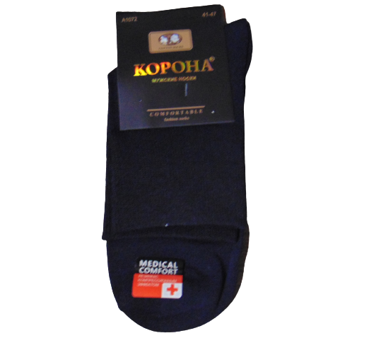 Носки мужские с компрессионным эффектом Корона А1072 р. 41-47 Синий (1857210659)