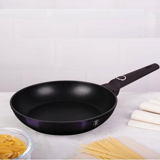 Пательня з антипригарним покриттям Eclipse без кришки 24 см Purple (6625-BH) - фото 2 Пательня з антипригарним покриттям Eclipse без кришки 24 см Purple (6625-BH) - фото 2