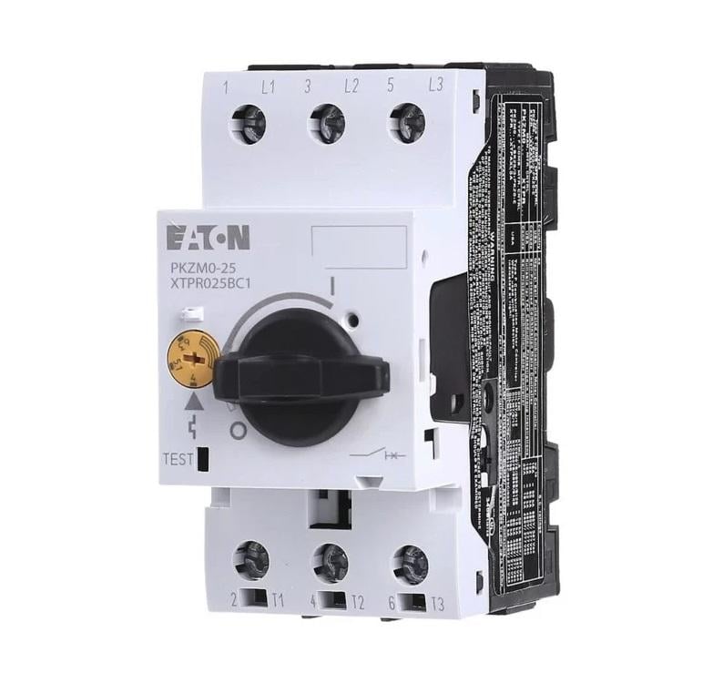 Автоматический выключатель защиты двигателя Eaton PKZM0-2.5 2,5 А 50 кА 1,6-2,5 А 3 полюса (072736)