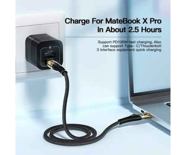 Кабель Data Essager EXCTT1-XJ01-P Type C-Type C 100W 1 м Black (06EXCTT1-XJ01-P) - фото 6 Кабель Data Essager EXCTT1-XJ01-P Type C-Type C 100W 1 м Black (06EXCTT1-XJ01-P) - фото 6