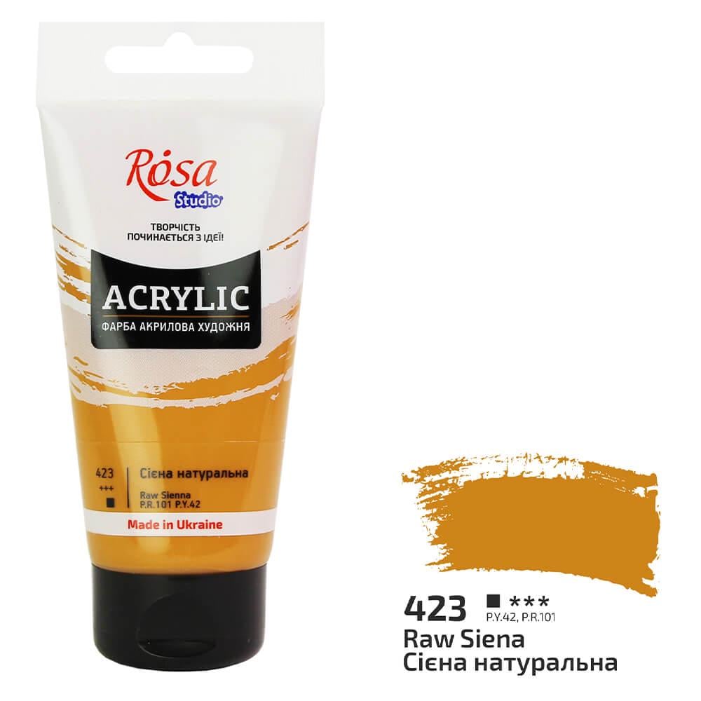 Акрилова фарба Rosa Studio 423 75 мл Сієна натуральна (32241423) - фото 1 Акрилова фарба Rosa Studio 423 75 мл Сієна натуральна (32241423) - фото 1
