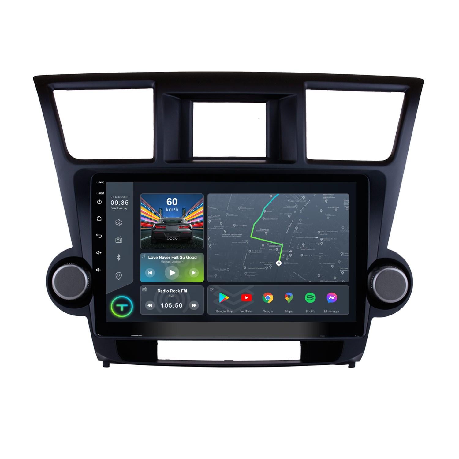 Автомагнитола штатная Torssen F10232 для Toyota Highlander XU 40 2010-2016 г. 4G/Carplay/DSP без крутилок 2/32 GB 10" (20220813)
