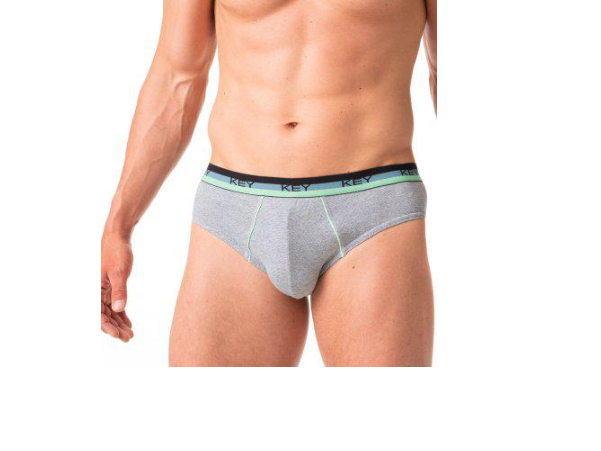 Трусы слипы мужские Key MPP 188 A24 в полоску 2XL 2 шт. Черный/Серый (5904765671732)