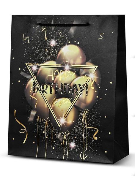 Пакет подарочный бумажный S" Happy Birthday 18х23х8 см (R95519-S)