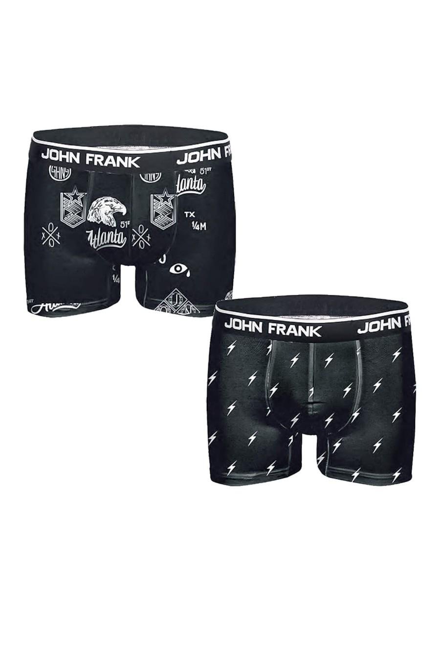 Трусы боксеры John Frank р. 50/L Черный (58882)