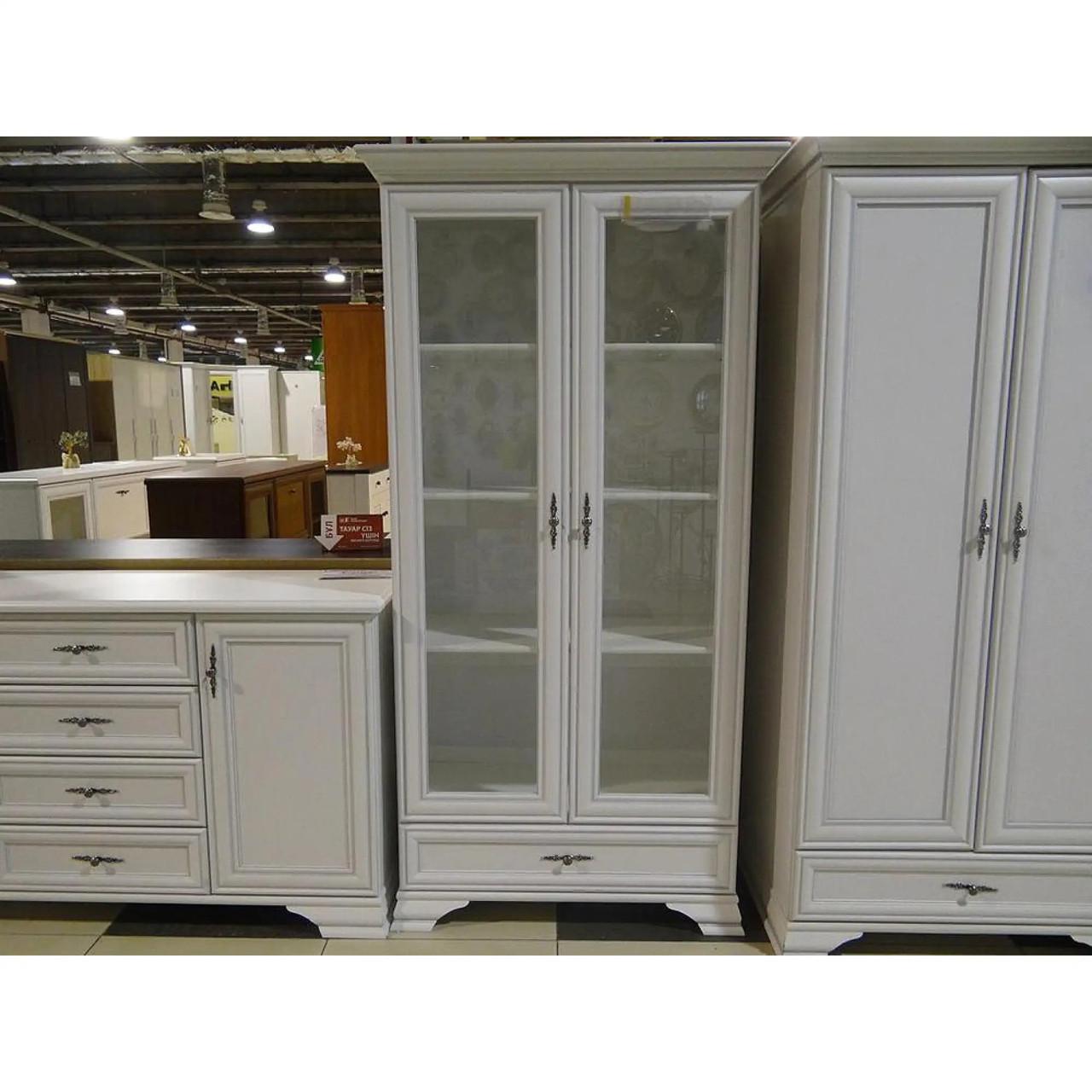 Пенал-вітрина ВМК Кентукі REG2W1S Білий альпійський (GRB-1776) - фото 7