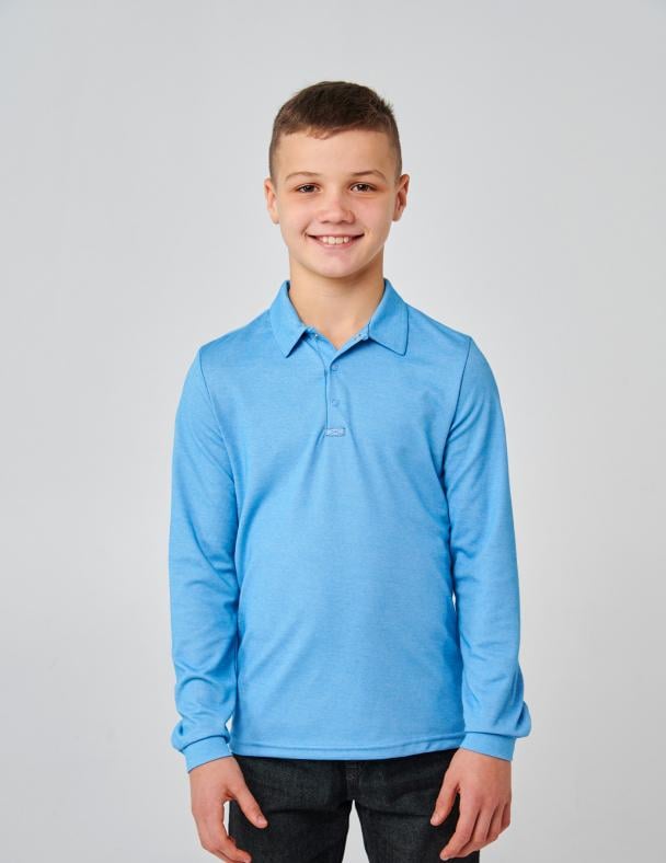 Поло для мальчика Smil Интерлок 128 см Синий (114105)