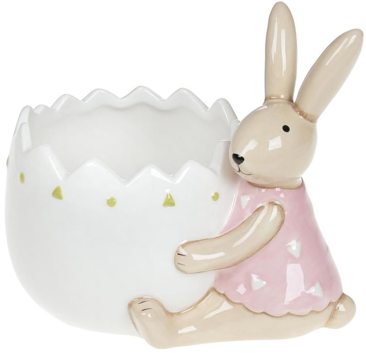 Конфетница-кашпо Зайка у Яйца 300 мл 13,5х9,2х11,6 см (BD-834-849) Конфетница-кашпо Зайка у Яйца 300 мл 13,5х9,2х11,6 см (BD-834-849)