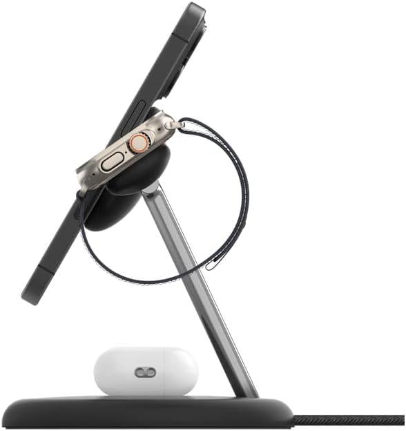 Зарядное устройство беспроводное Belkin 3в1 Magnetic Qi2 15 Вт Черный (WIZ023VFBK) - фото 3 Зарядное устройство беспроводное Belkin 3в1 Magnetic Qi2 15 Вт Черный (WIZ023VFBK) - фото 3