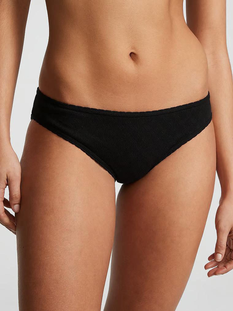 Трусики хлопковые Victoria's Secret Logo Cotton Bikini Panty Black S Черный (26828188) Трусики хлопковые Victoria's Secret Logo Cotton Bikini Panty Black S Черный (26828188)