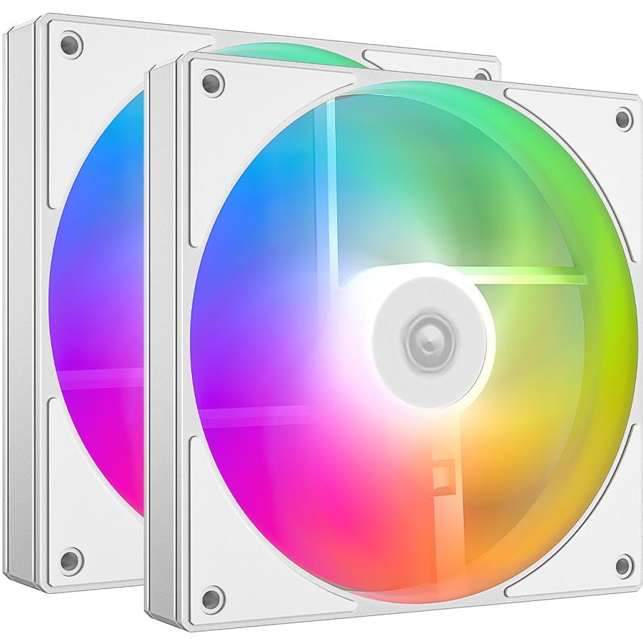 Вентилятор для корпуса ID-Cooling AS-140-ARGB-W Duet 140 мм 1800 об/мин White