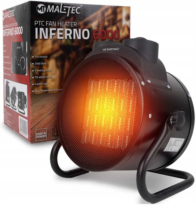 Тепловентилятор керамічний Maltec 3,5 кВт - фото 10 Тепловентилятор керамічний Maltec 3,5 кВт - фото 10