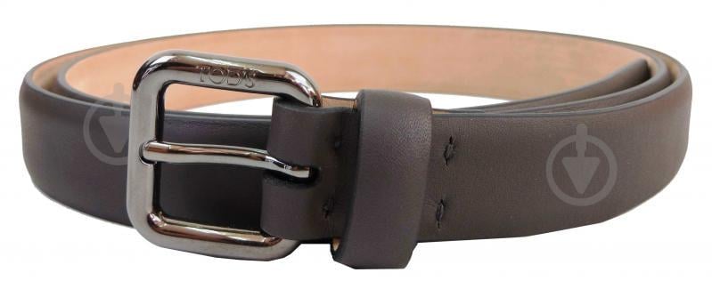 Жіночий шкіряний ремінь Tod's 2,5 см Сірий (S31C46)