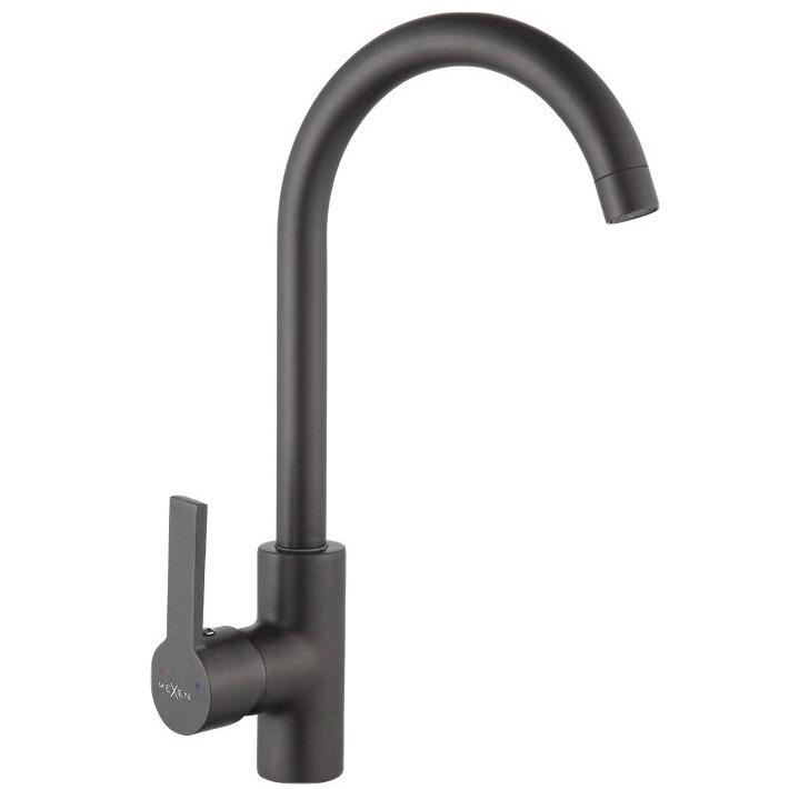 Смеситель для кухни Mexen Ana MEX-671000-70 однорычажный Черный (172600) Смеситель для кухни Mexen Ana MEX-671000-70 однорычажный Черный (172600)