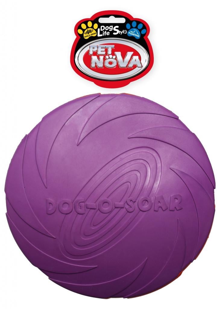 Игрушка для собак Pet Nova Диск резиновый 22 см Фиолетовый (RUB-DISC-VIOLET-22CM) - фото 3